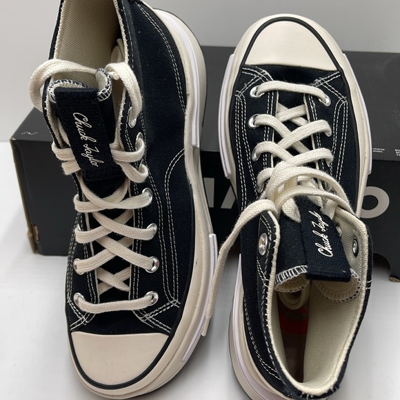 Converse WMNS RUN STAR LEGACY CX HI BLACK/EGRET/WHITE A00869C Platforms Sneakers - Picture 12 of 16